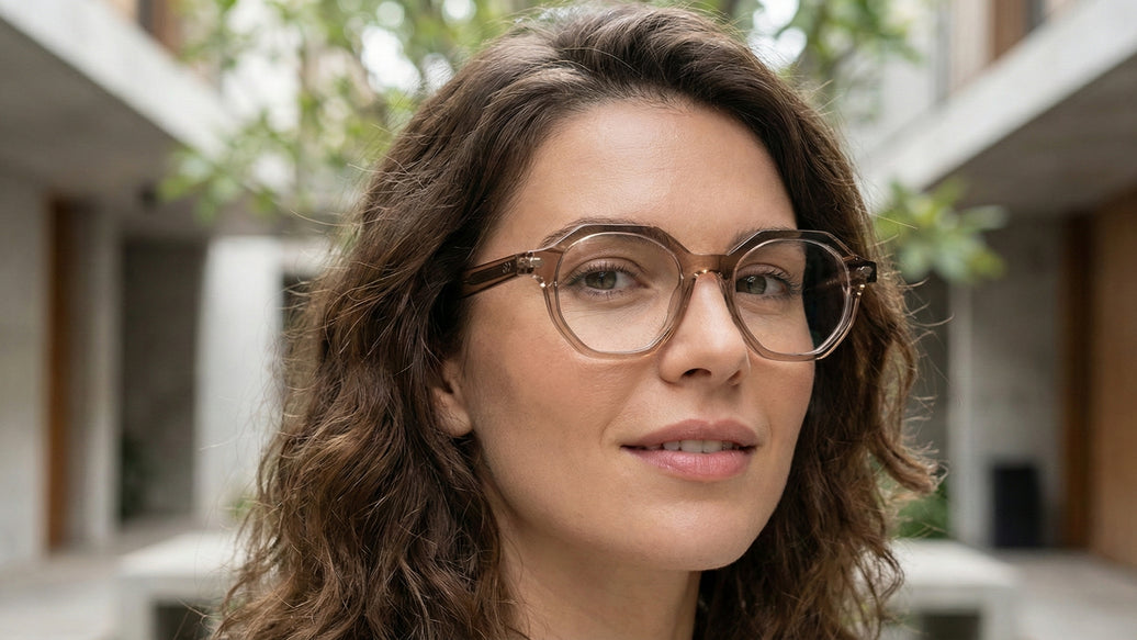 Nice Crystal Mocha eyewear